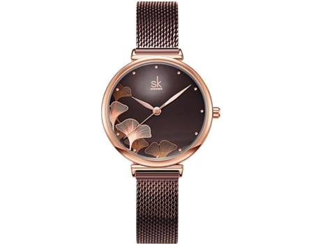 VEANXIN Relojes de pulsera impermeables estilo acero inoxidable para mujer-S-Azul
