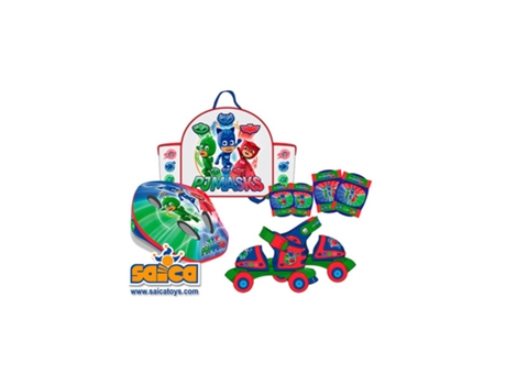 Patines Pj Masks Mochila+Casco Y Protecciones