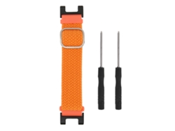 Correa De Nailon Trenzado Ajustable Naranja Para Amazfit T Rex Pro Sport