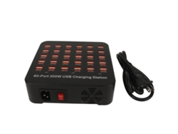Estación De Carga Inteligente Usb De 60 Puertos 300w De Carga Rápida