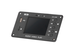 Placa Decodificadora Mp5 Com Tela Tft 2.8 Polegadas Decodificação Sem Perda Usb Bt Player Mídia