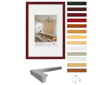 Marco de fotos pimientos Marco de madera tamaño 40X60 blanco polar MY PERFECT DESIGN