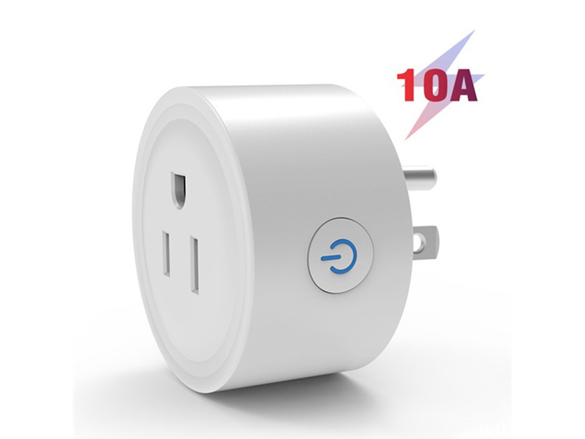 Enchufe Inteligente Con Control Por Voz Y Remoto, 10 A, Conexión Directa, Con Conexión Wifi.