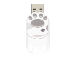 Unidad Flash Usb En Forma De Pata De Gato 32gb Gran Almacenamiento Portátil Gris Para Ordenador Portátil