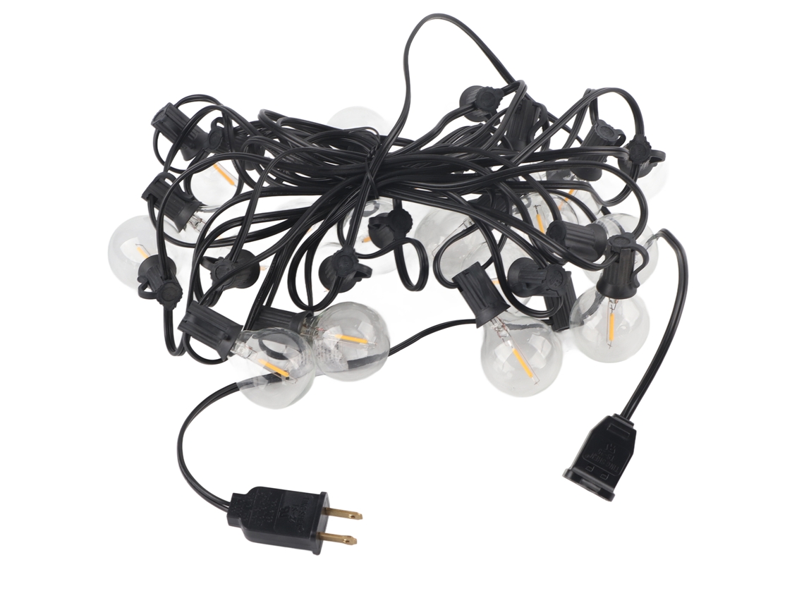 Rebe-luz De Cadena G40 25led 25ft Bola De Vidrio Impermeable Para Jardín Césped Decoración Festival Plug Us 110v