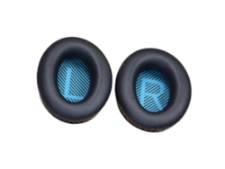 Almohadillas para auriculares Bose QC-2, almohadillas de esponja suave, color negro y azul.