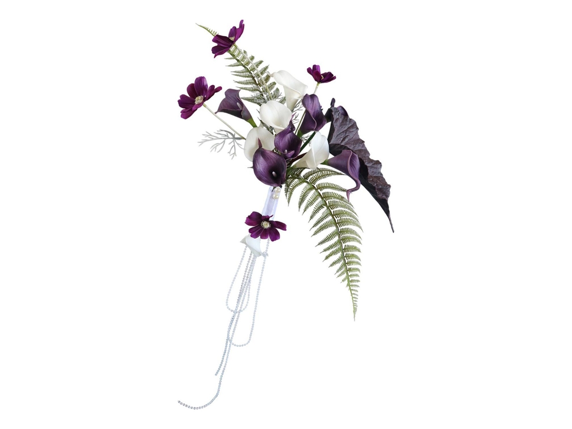 Flores de cala artificiales, ramo de novia, romántico slowmoose