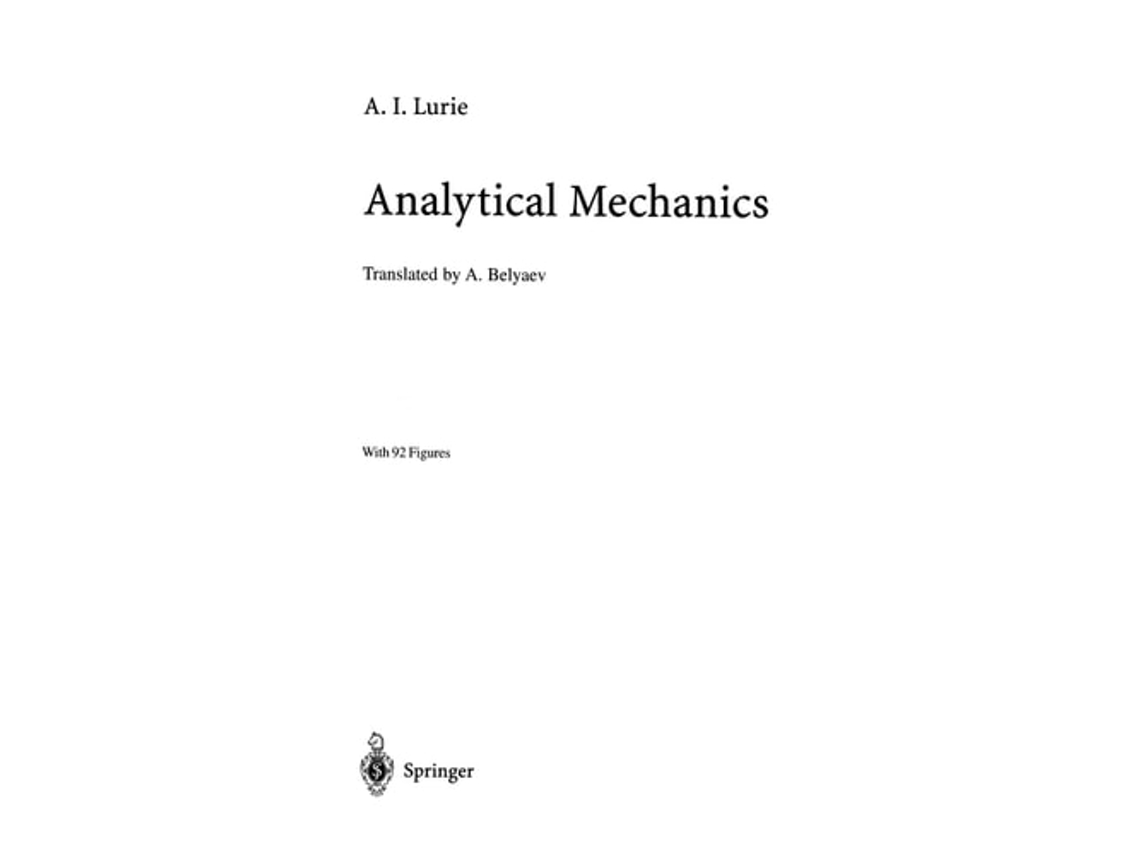Libro de A.I. Lurie ( Inglés )