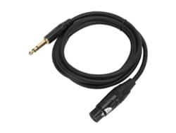 Cable De Señal De Micrófono Balanceado Xlr Hembra A Jack De 6,35 Mm (1/4 Pulg.), Cobre Libre De Oxígeno 22awg, 1 M