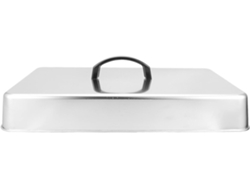 Tapa De Vapor De Acero Inoxidable Con Asa, Cubierta Rectangular Para Parrilla De 43,5 X 28,3 Cm, Al Calor Y Hermética