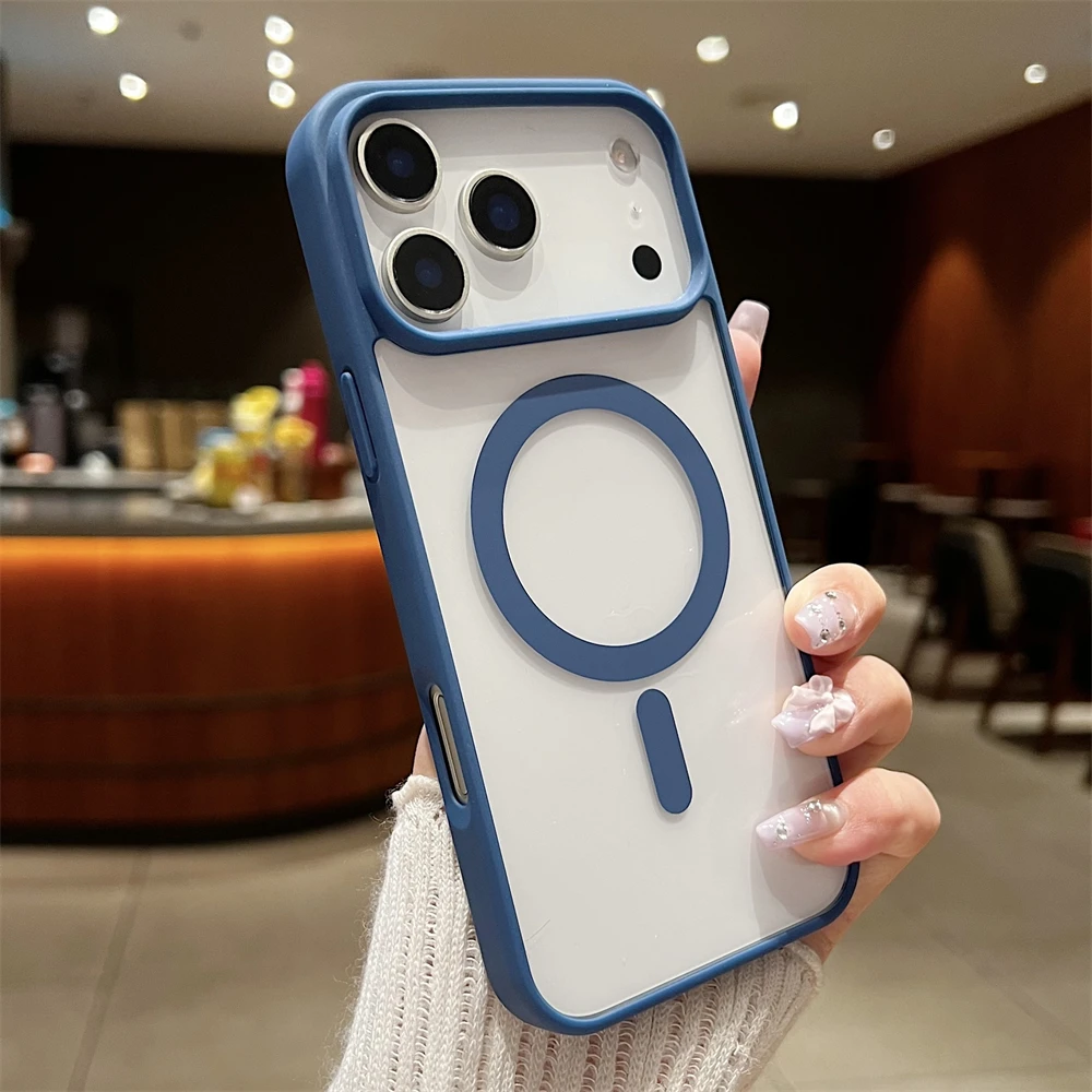 (azul Oscuro, Iphone 15) Funda Ultrafina, A Prueba De Golpes Y Respetuosa Con La Piel, Compatible Con Carga Inalámbrica Magnética.