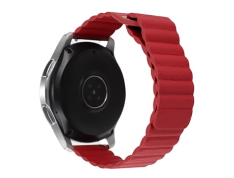 Correa de piel auténtica magnético 22mm para COROS Apex 46mm/Apex Pro/TicWatch Pro 3 - tinto