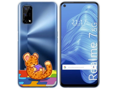 Carcasa Realme 7 5G TUMUNDOSMARTPHONE Dibujos Transparente Multicolor