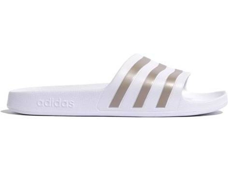 Chanclas ADIDAS Adilette Aqua Material sintético Hombre (46 - Dorado, Blanco)