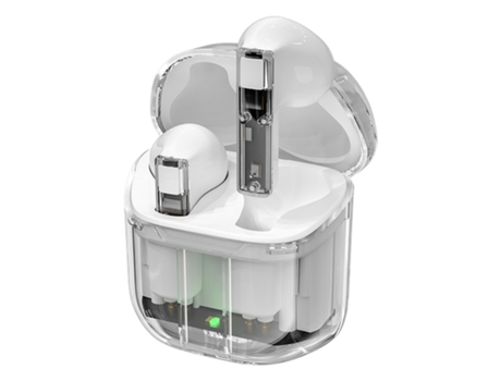 Auriculares Sem Cancelamento Ativo Ruído Horas BISBISOUS Bluetooth Blanco