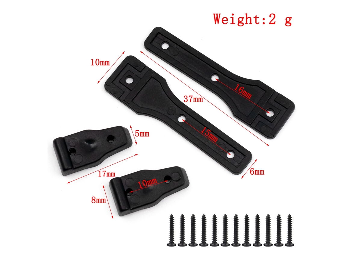 Ymsl Kit De Bisagras Traseras Para Coche Rc, Repuesto Para Axial Scx10 Iii Axi03007, Coche De Escalada 1/10, Accesorios De Reparación Hxl