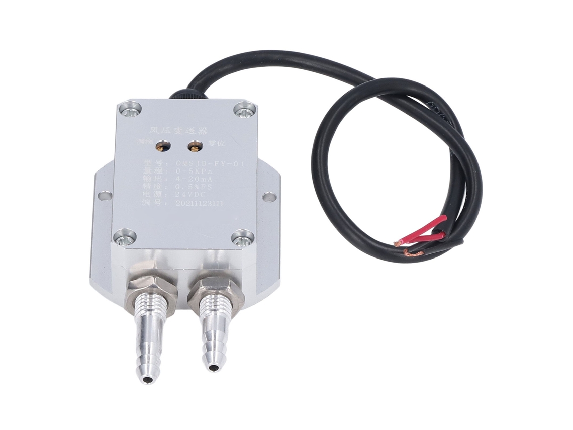 Sensor Transmisor De Presión Diferencial Del Viento 0-5 Kpa 4-20 Ma Dc24v Omsjd-fy-01
