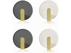 Elegantes Ganchos Adhesivos Para Toallas, 4 Unidades, Para Baño, Cocina, Llaves, Abrigos Y Sombreros.