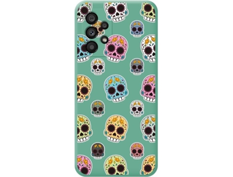 Carcasa para Samsung Galaxy A53 5G TUMUNDOSMARTPHONE Silicona Líquida Dibujos Verde