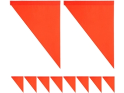Banderas De Seguridad Triangulares De Alta Visibilidad, De Pvc Ligero (repuesto).