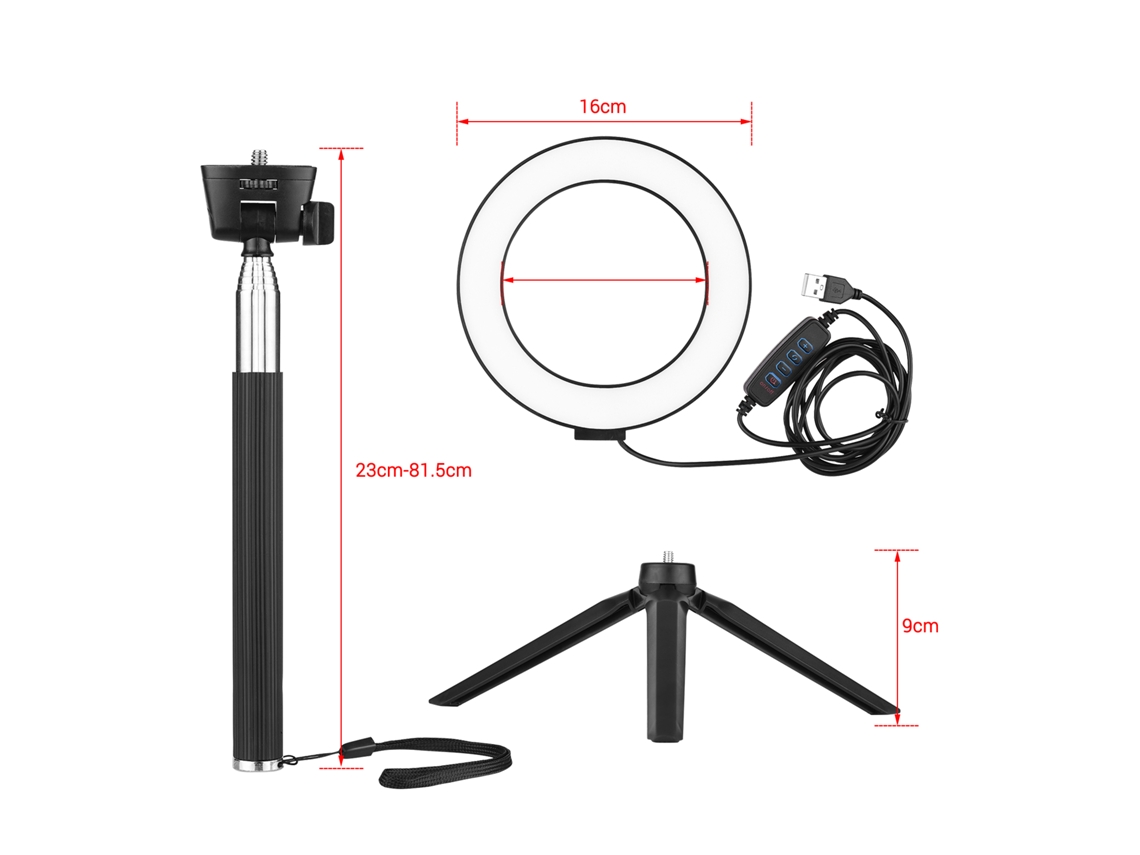 2026-luz Anillo Led Con Soporte, Luz De Relleno Usb, Luz Mini Led Para Fotografía Y Selfies