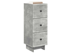 Maison Exclusive - Cajonera Gris Hormigón 33 X 34,5 X 90 Cm Madera De Ingeniería