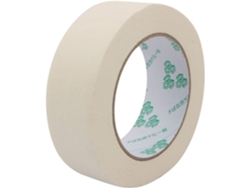 Cinta Universal De Papel Crepé Color Beige, 30 Mm Ancho X 50 Metros