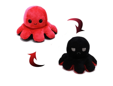 Lindo Octo Reversible de Simulación Suave, Voltereta de Doble Cara, Muñeco de Peluche J