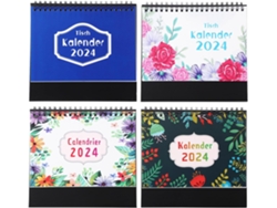 Juego de 4 calendarios mensuales decorativos de escritorio, planificadores para la oficina y el hogar.