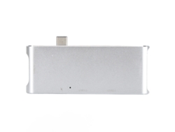 Estación De Acoplamiento Usb-c 6 En 1 Con Usb 3.0, Usb 2.0, Carga Pd Y Lector De Tarjetas.
