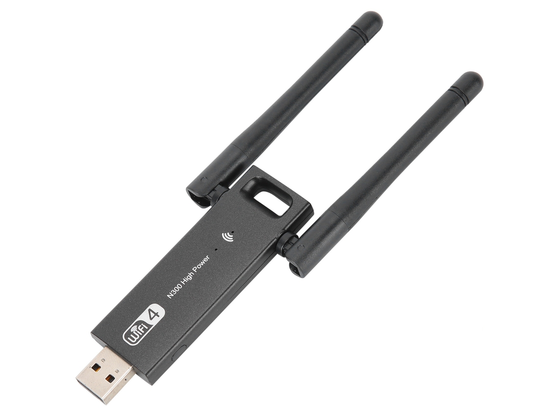 Adaptador Usb (wifi4 Inalámbrico De Alta Potencia 300 Mbps)