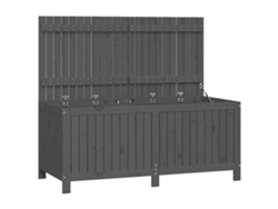 Maison Exclusive - Caja De Almacenaje Jardín Madera De Pino Gris 147x68x64 Cm