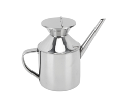 Dispensador De Aceite De Acero Inoxidable Con Asa Para Salsa De Soja, Vinagre, Vino Y Para Cocinar, 450 Ml.