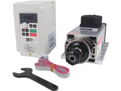 Kit De Motor De Husillo Cnc 220v, 2kw, Refrigerado Por Aire, Er20 Cuadrado, Inversor De Frecuencia/