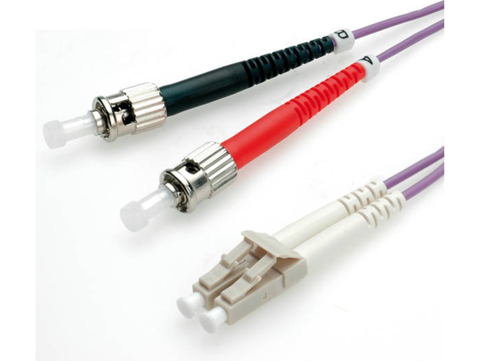 Cable Fibra Óptica VALUE (LC - ST - 2 m - Morado)