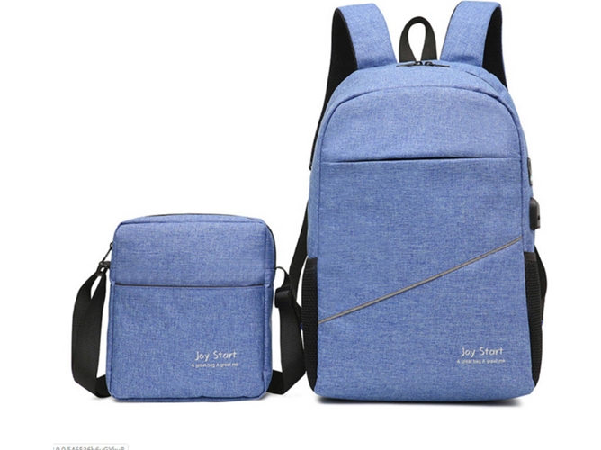 Mochila y Bolsa Joy Start Azul