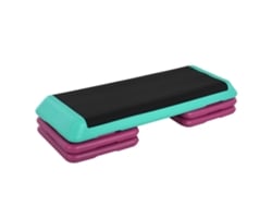 Step Aeróbico Fitness Antiderrapante Ajustável 110x40x20cm Multicolor