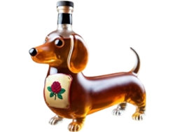 Decantador de whisky con forma de perro salchicha, ideal para whisky y otras bebidas destiladas | Dispen Gokoco