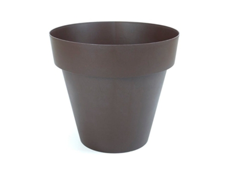 PLASTIKEN TES - Maceta Redonda Clásica Diámetro 32 cm Capacidad 14L Bronce