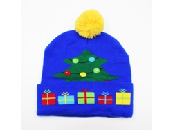Gorro De Natal De Tricô Eifson Com Luzes, Com 6 Luzes Led Coloridas (23)