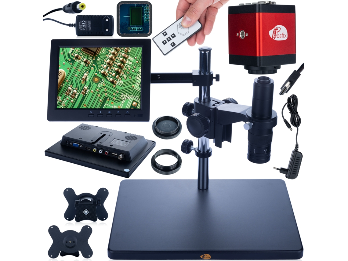 Microscopio digital Earth Pro Mcep-0.5x-pzrr – Zoom 7-45x | Pantalla de 8'' | Cámara Draco Red Pro