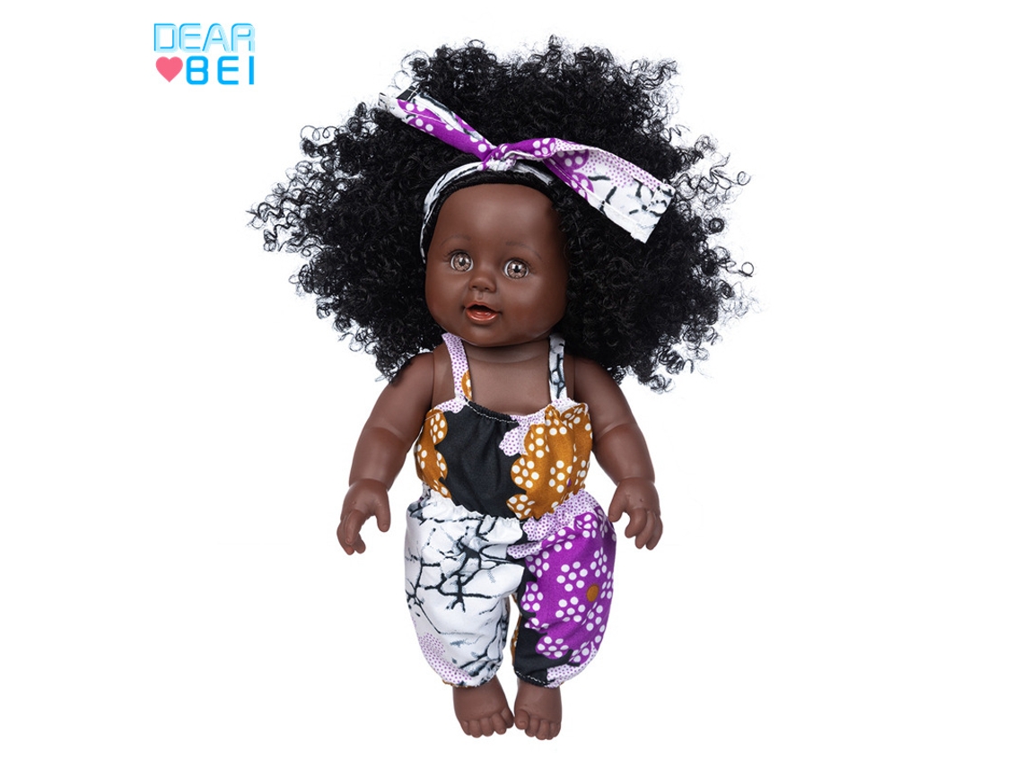 Muñeca Africana De 30 Cm, Para Casita De Juegos Infantil, Muñeca De Consuelo Para Bebés.