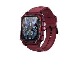 Reloj inteligente Lokmat Ocean Max negro con pantalla HD de 1,96 pulgadas, Bluetooth, monitoreo de llamadas y sueño, resistente al agua hasta 5 ATM.