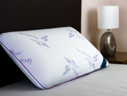 Almohada Viscoelástica Núcleo Luxe Lavanda 75 Cm Ikon Sleep Firmeza Media
