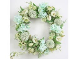 Guirnalda Para Puerta Principal De 40 Cm Con Flores De Seda Y Un Diseño Atractivo Para El Hogar Y Fiestas, Con Protección Uv.