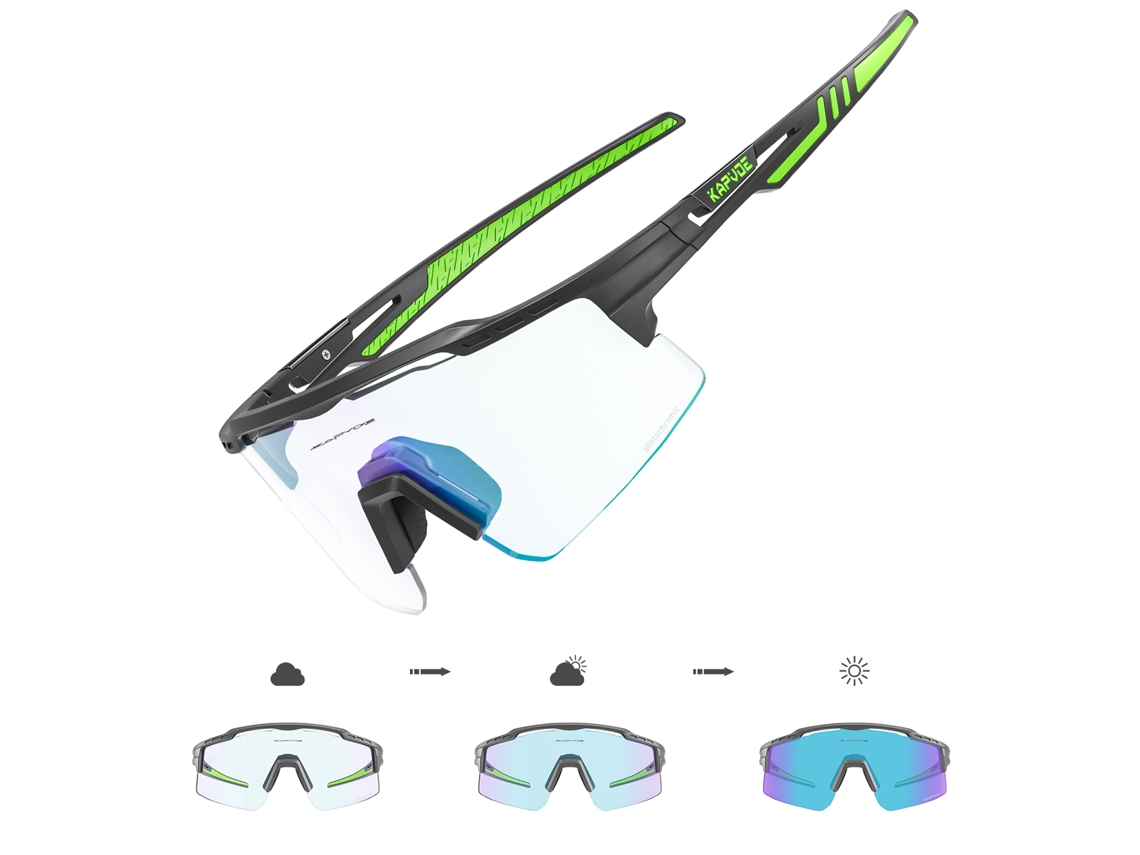 (estilo 4 Negro) Gafas De Ciclismo Fotocromáticas Uv400, Con Lentes Fotocromáticas Y Protección Uv.