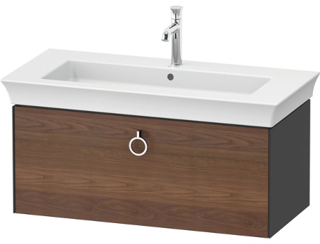 DURAVIT Tulip blanco, mueble de lavabo colgado en la pared, ancho 984 x fondo 458mm, con 1x extraíble, con tirador, WT42520