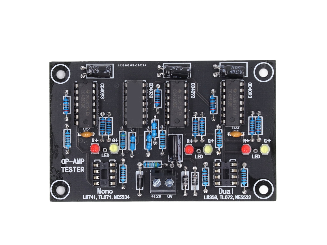 Placa De Prueba De Amplificador Operacional Simple Y Doble Tl071 Tl072 Tl081 Tl082 Módulo