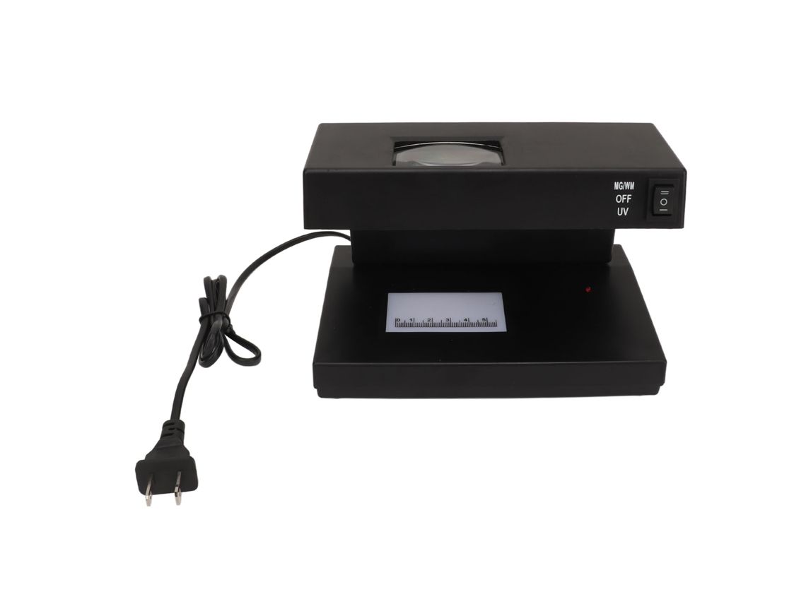 Detector De Billetes Falsos Con Luz Uv De 9 W Y Lupa, Verificador De Billetes Para Uso Doméstico Y Comercial.