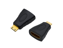 Adaptador convertidor HDMI F a Mini HDMI M Xin Yue 8059 Negro